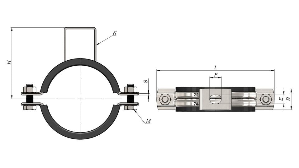 NORM Ağır Yük Kafalı Kelepçe 2''