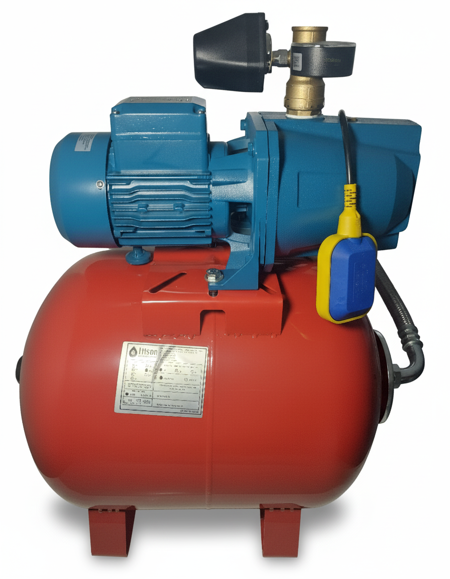 AQUASTRONG EJM80LB Jet Pompalı Paket Hidrofor 50 LT Tanklı 0.8 HP 220V
