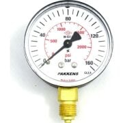 PAKKENS Alt Bağlantılı Manometre Plastik Gövde Ø63 mm 160 Bar 1/4''