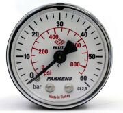 PAKKENS Манометър със заден монтаж Ø50 mm 60 Bar 1/8''