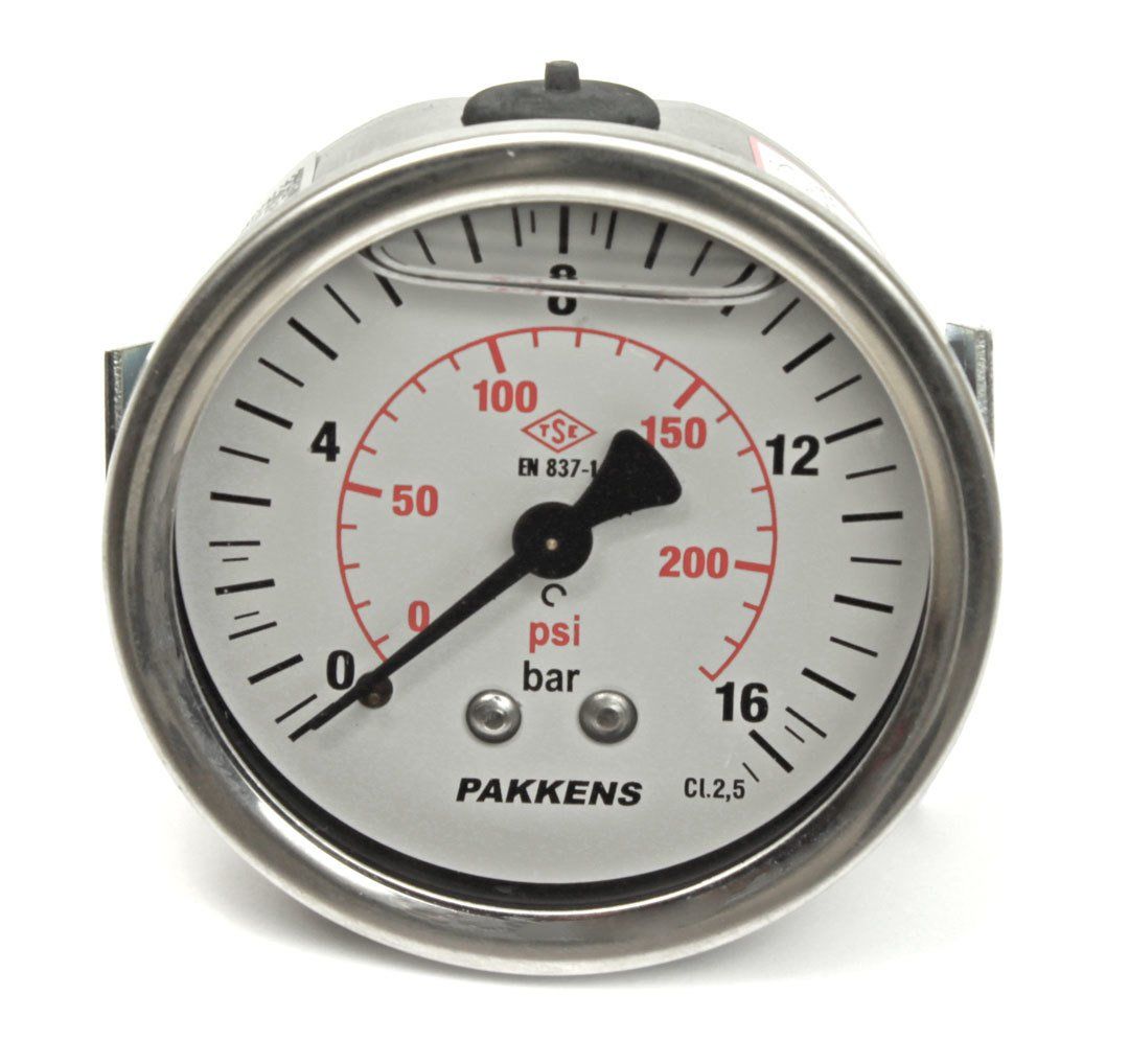 PAKKENS Arka Bağlantılı Pano Tipi Gliserinli Manometre 100 mm