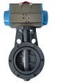 U-Pvc Wafer Type Pneumatic Actuated Butterfly Valve (Water) DN50