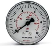 PAKKENS Arka Bağlantılı Pano Tipi Manometre Ø40 mm 10 Bar