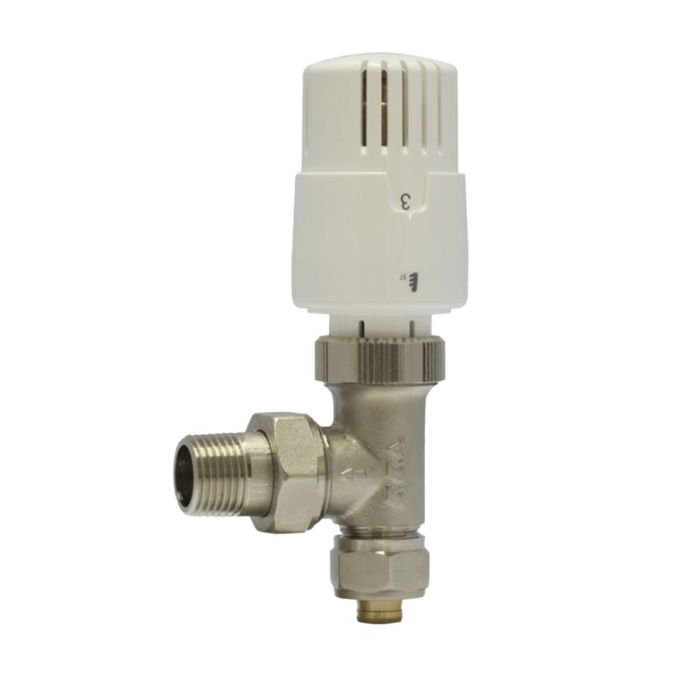 ECA TRV4 Termostatik Köşe Radyatör Vanası Pex bağlantılı  Ø16X2 602120780