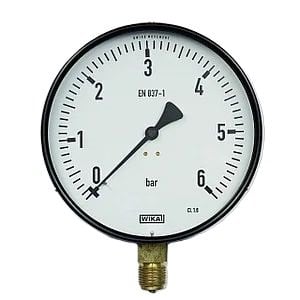 WIKA 111.10.160 Alt Bağlantılı Manometre Ø160mm 6 Bar