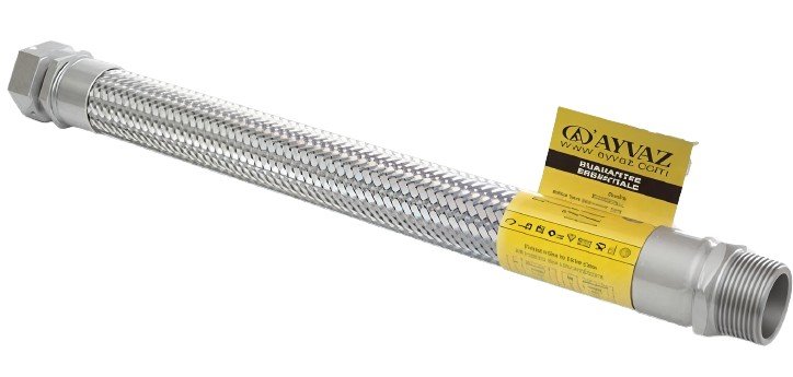 AYVAZ Stainless Steel Braided Hose R+N 1