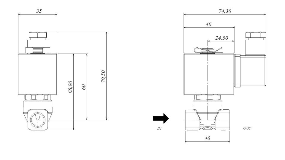 GEVAX 1901-KDNB016-020-G24DC Solenoid Valf 1/4'' (0-16 Bar)