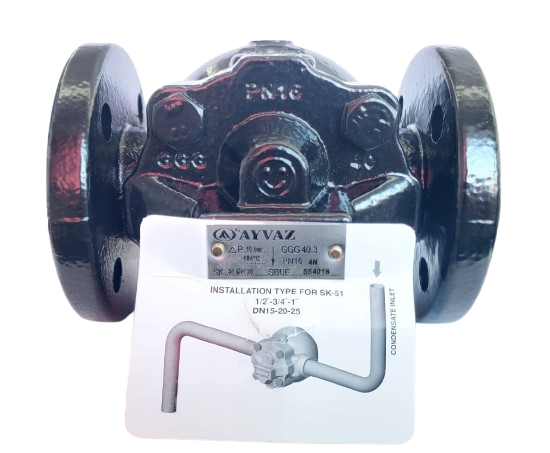 Ayvaz SK-51 B Şamandıralı Kondenstop PN16 DN25