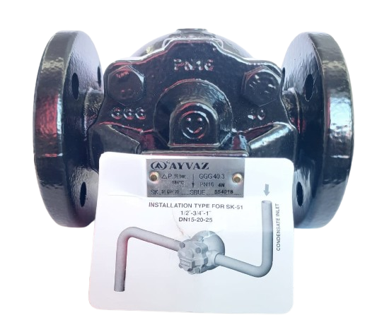 AYVAZ SK-51 B Şamandıralı Kondenstop PN16 DN25