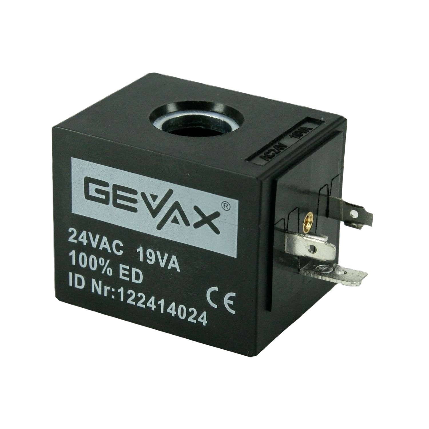 GEVAX Solenoid Valf Bobini 24V AC 19VA TP4