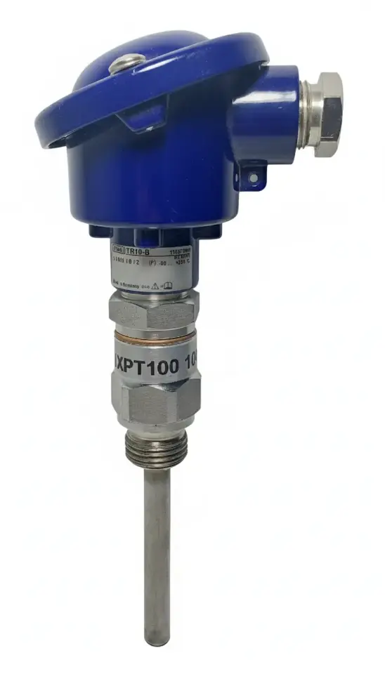 WIKA TR10-B 2 X PT100 Kafalı Tip Termokupl 10cm 1/2''