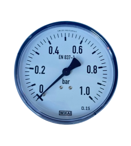 WIKA 111.12.100 Arka Bağlantılı Manometre Ø100mm 1 Bar