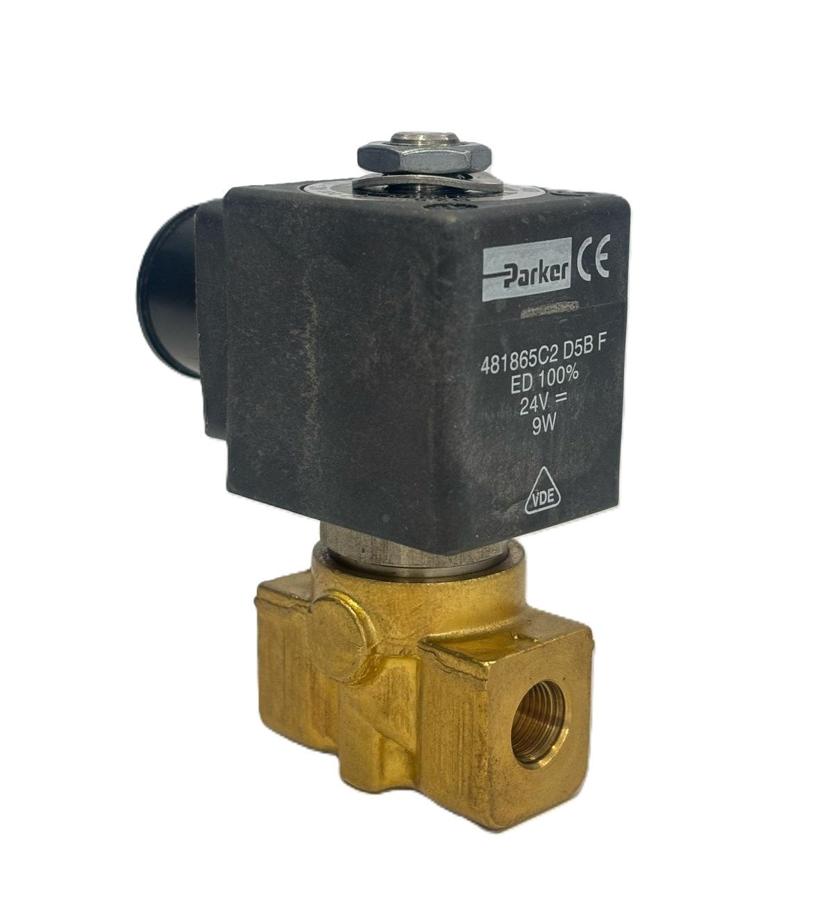 Parker P/N 362496J 2-Way Solenoid Valve Normally Open 1/8