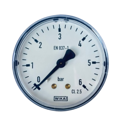 WIKA 111.12.100 Arka Bağlantılı Manometre Ø100mm 6 Bar