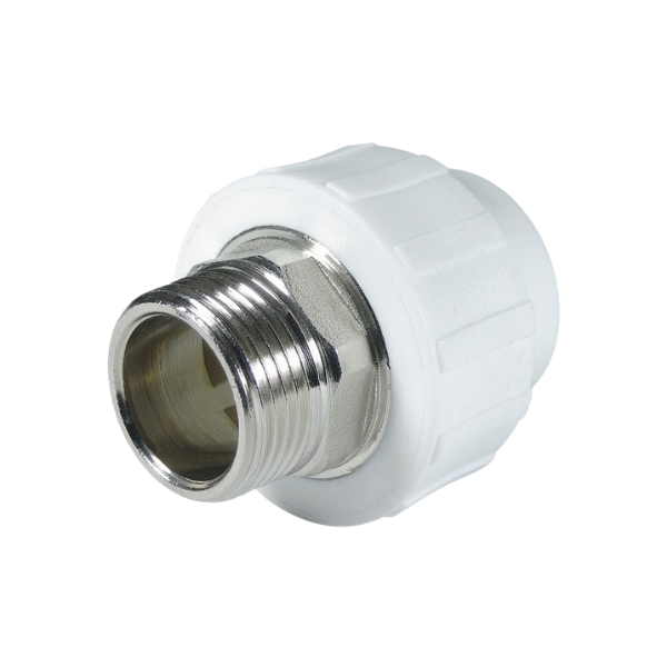 Hakan Plastik PPRC Altı Köşe Dış Dişli Nipel 1 1/4'' - Ø40mm