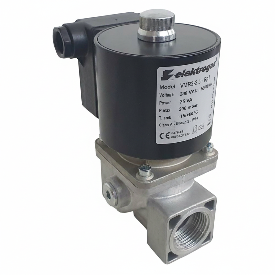 ELEKTROGAS VMR3-2 Natural Gas Solenoid Valve 200 mbar 1