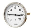 WIKA Arka Bağlantılı Bi-Metal Termometre Ø100mm 120°C 1/2'' 30cm KL 2,0