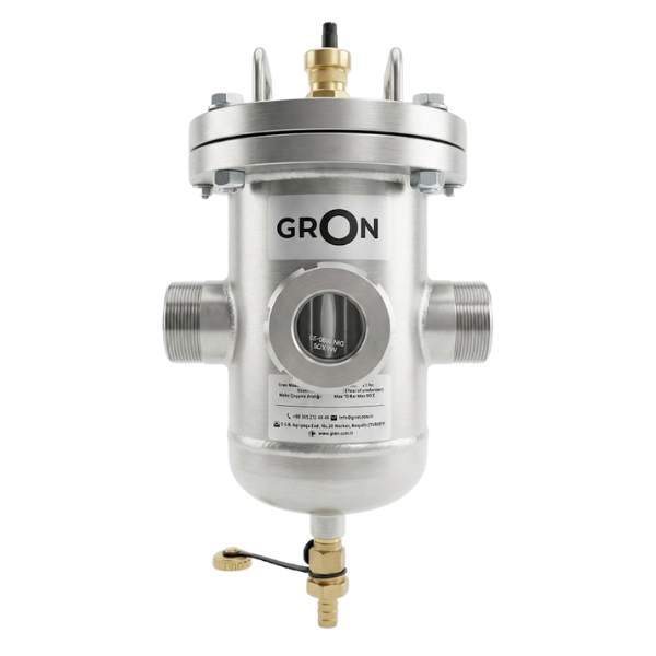 Cam Göstergeli Paslanmaz Manyetik Filtre 2''