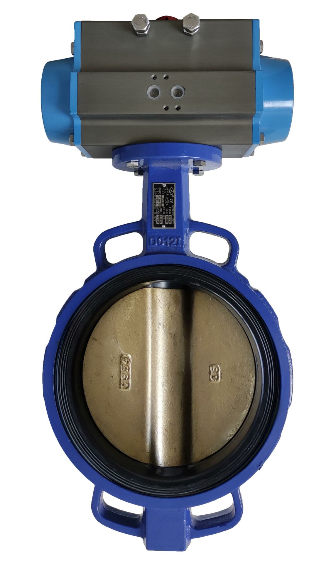 AYVAZ KV-17 Wafer Tip Pnömatik Aktüatörlü Kelebek Vana