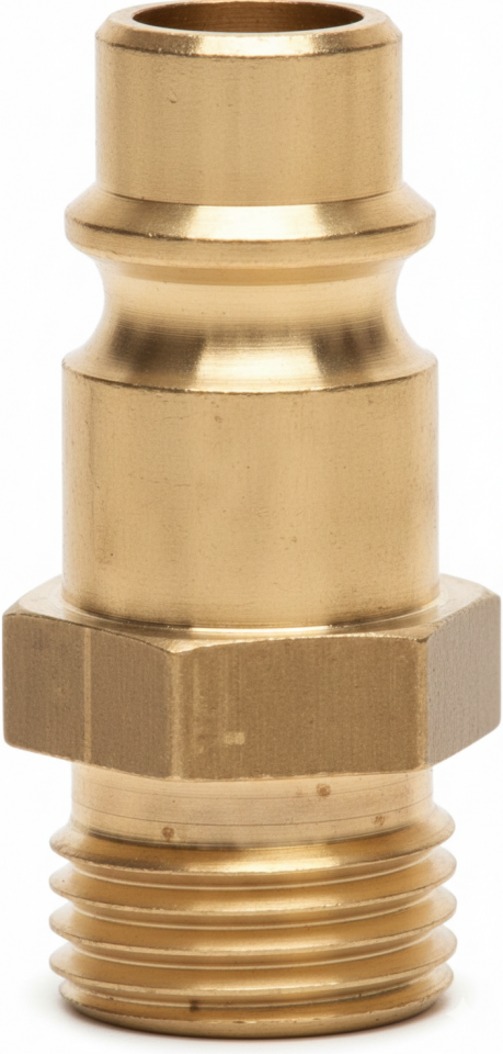 Sarı Pirinç Quick Kaplin Erkek Uç 26 Serisi 1/4''