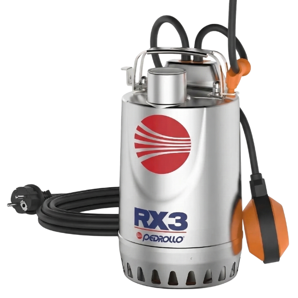Pedrollo RXm 3 Paslanmaz Dalgıç Drenaj Pompası 0.75 HP 220V