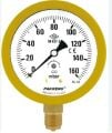 Pakkens Долнаконектирана Глицеринна Капсулна Диафрагмена Манометър Ø100 мм, 0–60 mbar, CL 1.6
