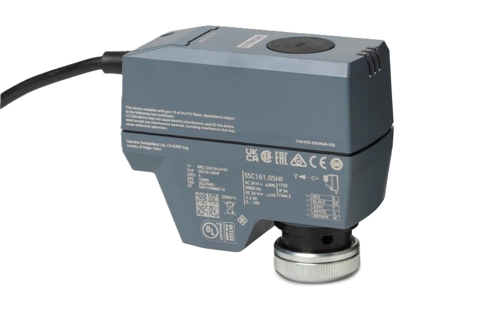 Siemens SSC161.05HF Lineer Vana Motoru - 300N, AC/DC 24V, Hassas Kontrol