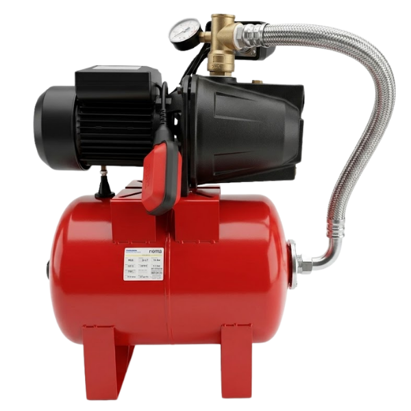 İMPO M80 Paket Hidrofor 24 Litre Yatık Tanklı 1 HP 220V