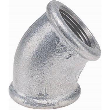 TRAKYA DÖKÜM 45° Galvaniz Açık Dirsek 1 1/2''