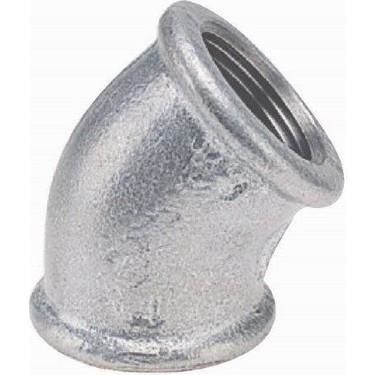 TRAKYA DÖKÜM 45° Galvaniz Açık Dirsek 1 1/4''