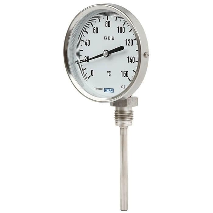 WIKA Alt Bağlantılı Termometre Ø100mm 160°C 15cm CL 2.0