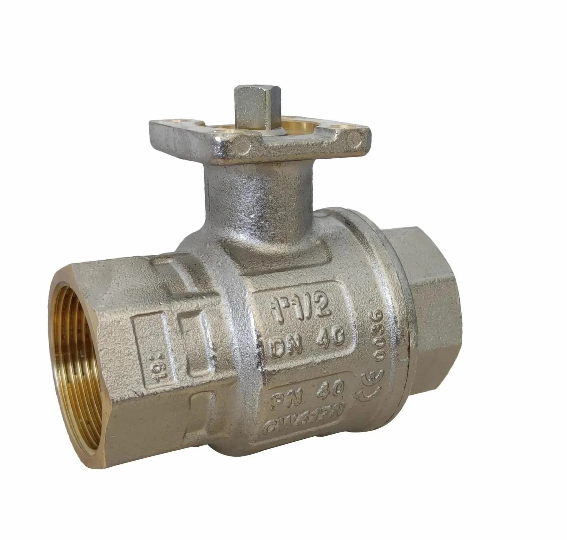 VALPRES Aktüatör Takılabilir Pirinç Küresel Vana PN40 1/4''