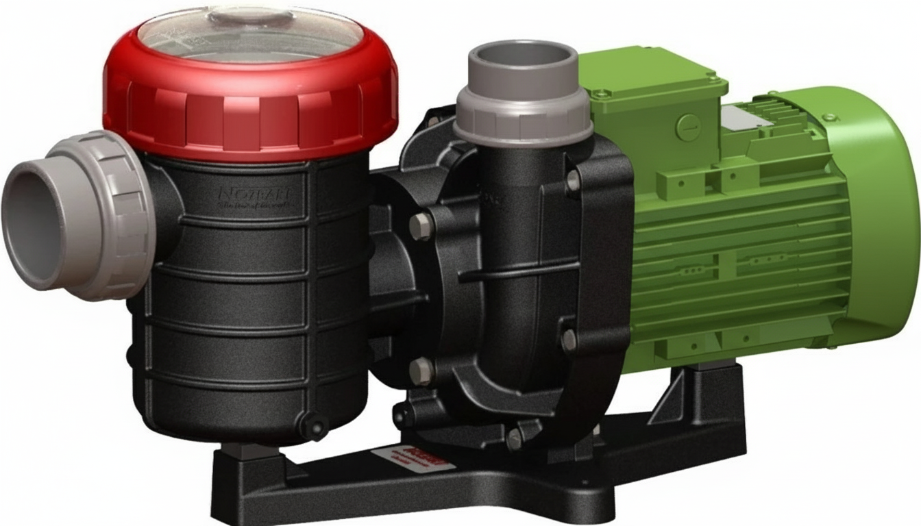 NOZBART Coşkun Ön Filtreli Havuz Pompası 2 HP Trifaze