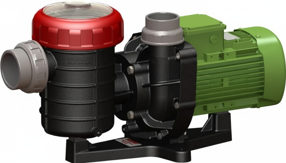 NOZBART Coşkun Ön Filtreli Havuz Pompası 2 HP Trifaze