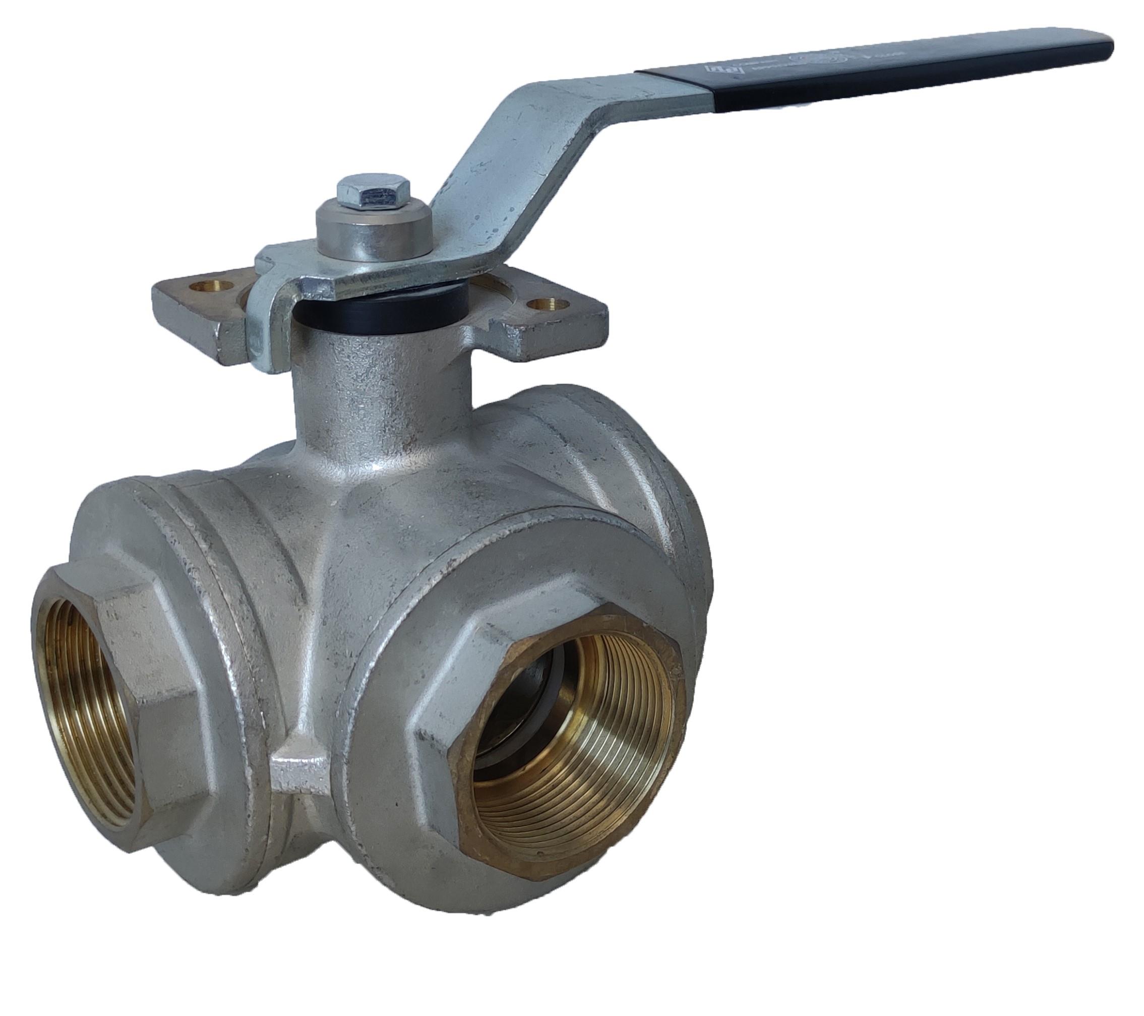 RB COMBI-SFER 3600 L Pirinç 3 Yollu Küresel Vana PN16 3/4''