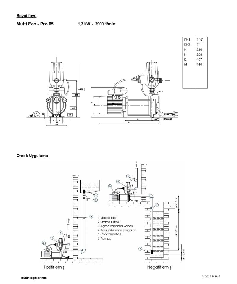 KSB Multi Eco-65 Pro Pompalı Otomatik Sessiz Hidrofor