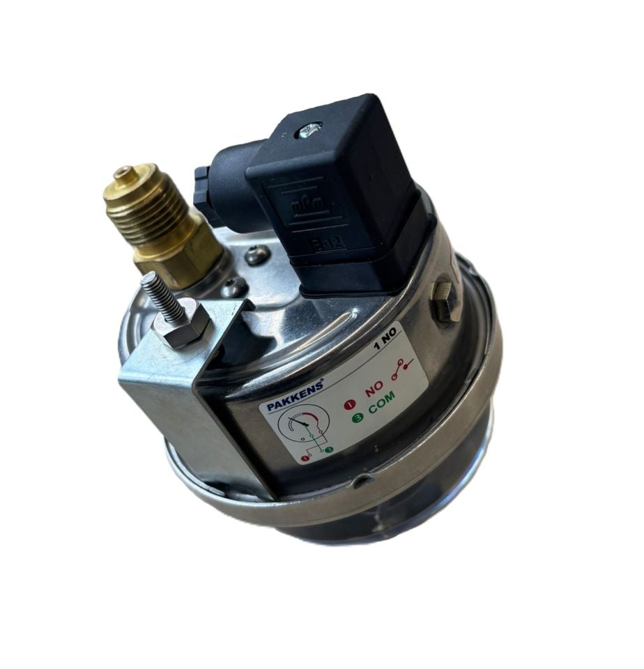 Pakkens Pano Tipi Kontaklı Gliserinli Manometre 400 Bar