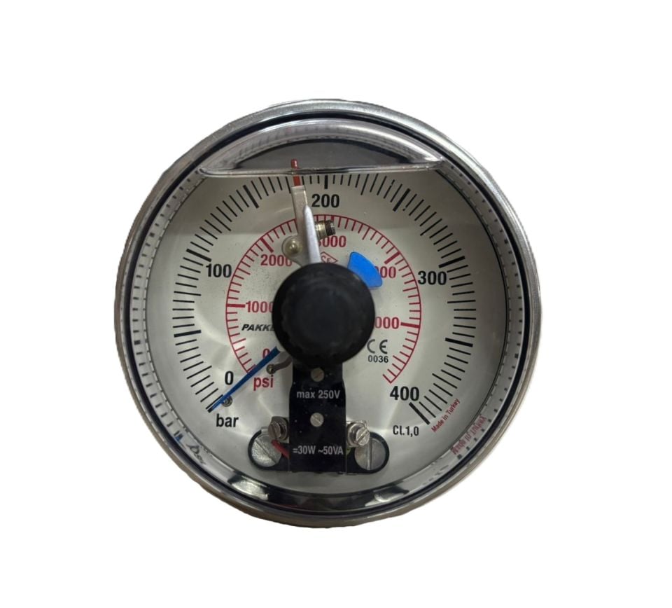 Pakkens Panel Type Contact Glycerin Manometer 400 Bar