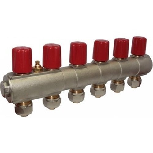 Konsan Self-Valve Collector 6 Outlets 1''