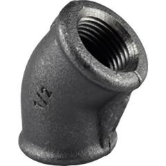 Trakya Döküm Siyah 45° Açık Dirsek 1''