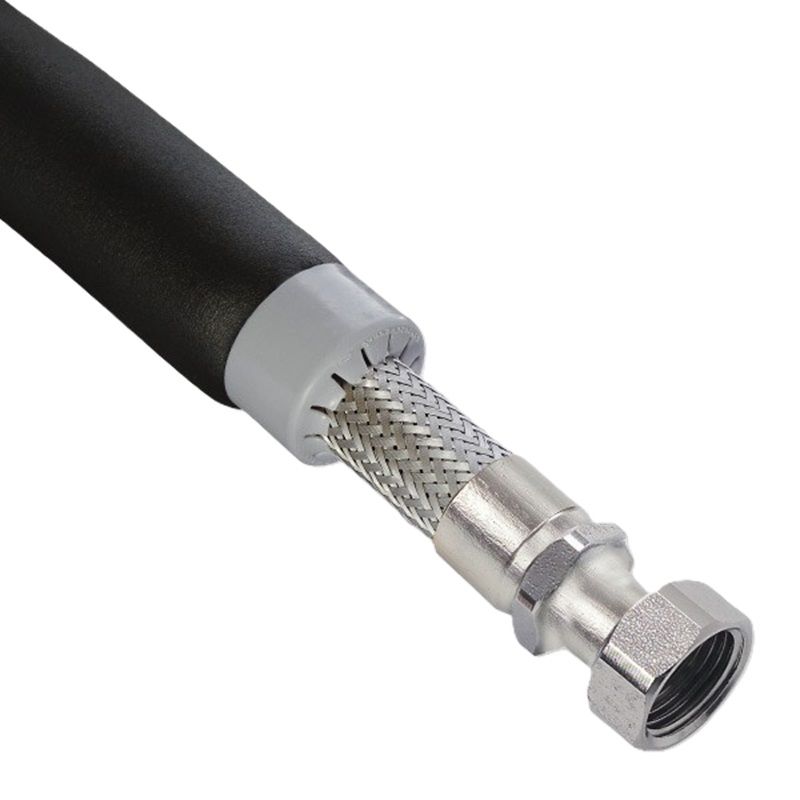 AYVAZ Оплетен изолиран маркуч за фенкойл 1/2'' x 3/4'' N+R L:500mm