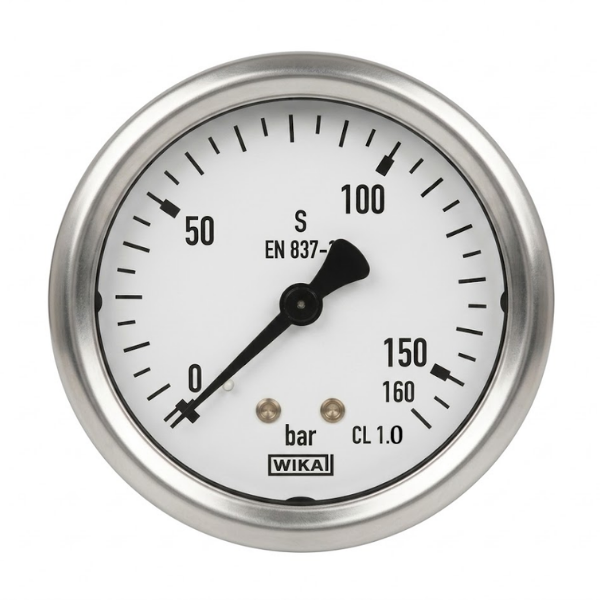 WIKA 232.50.100 Arka Bağlantılı Manometre Ø100mm 160 Bar