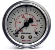 PAKKENS Gliserinli Manometre 63 mm 0-16 Bar 1/4'' Arka