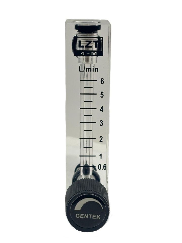 GENTEK LZM-4T-H003 Cam Tüplü Ayar Vanalı Debimetre 0.6 - 6 lt/min