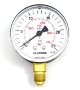 Pakkens Alt Bağlantılı Kuru Tip Manometre Ø63 mm 25 Bar 1/4''