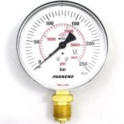 PAKKENS Alt Bağlantılı Manometre Ø63 mm 250 Bar 1/4''