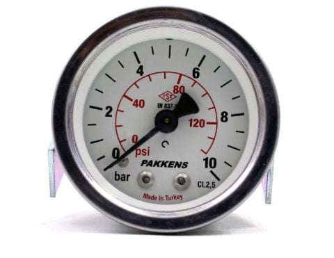 PAKKENS Arka Bağlantılı Pano Tipi Manometre Ø63 mm 10 Bar