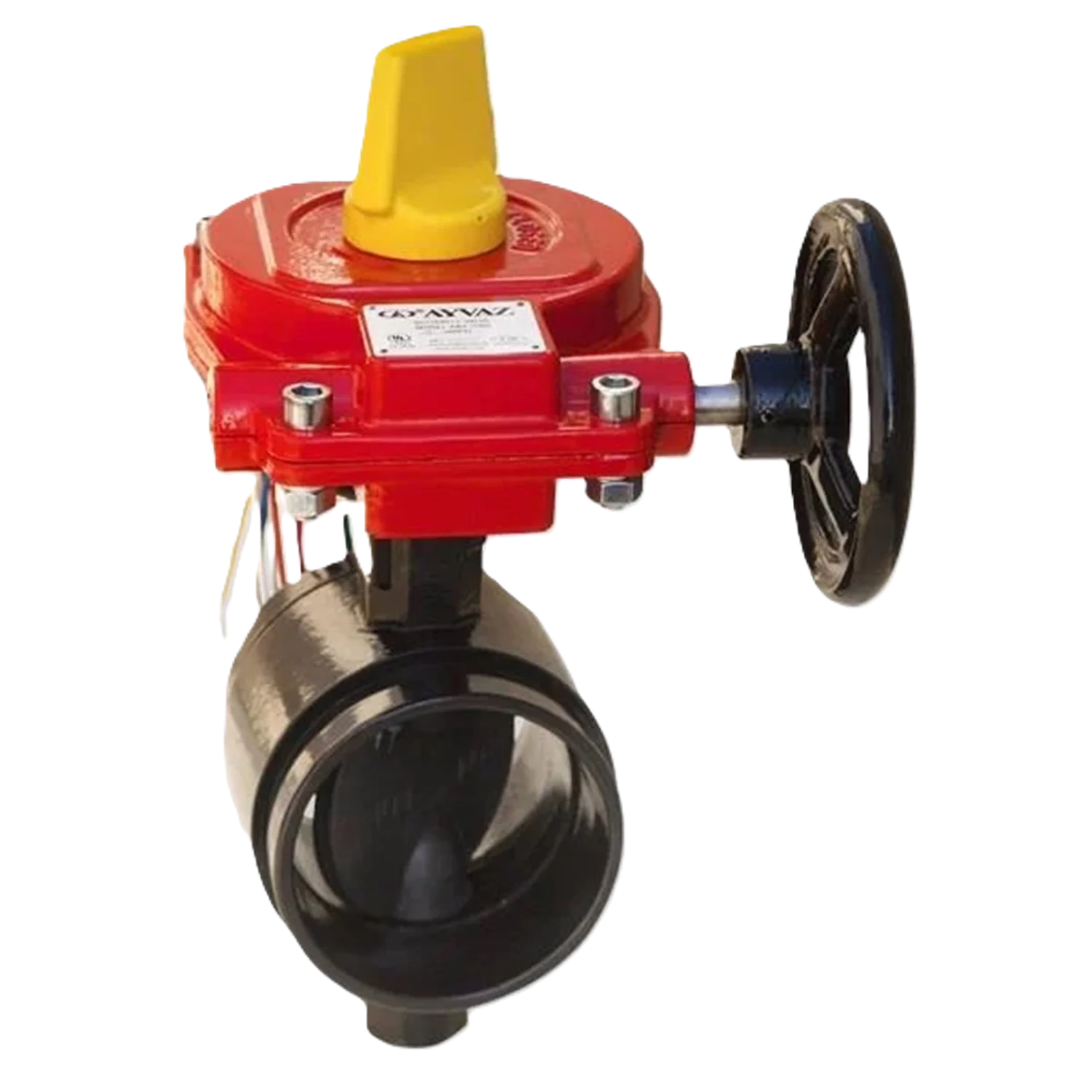 Ayvaz İzleme Anahtarlı Yivli Kelebek Vana 12''