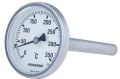 Биметален термометър Pakkens, монтиран на гърба Ø63mm 350°C 15 см 1/2'' CL 2.0