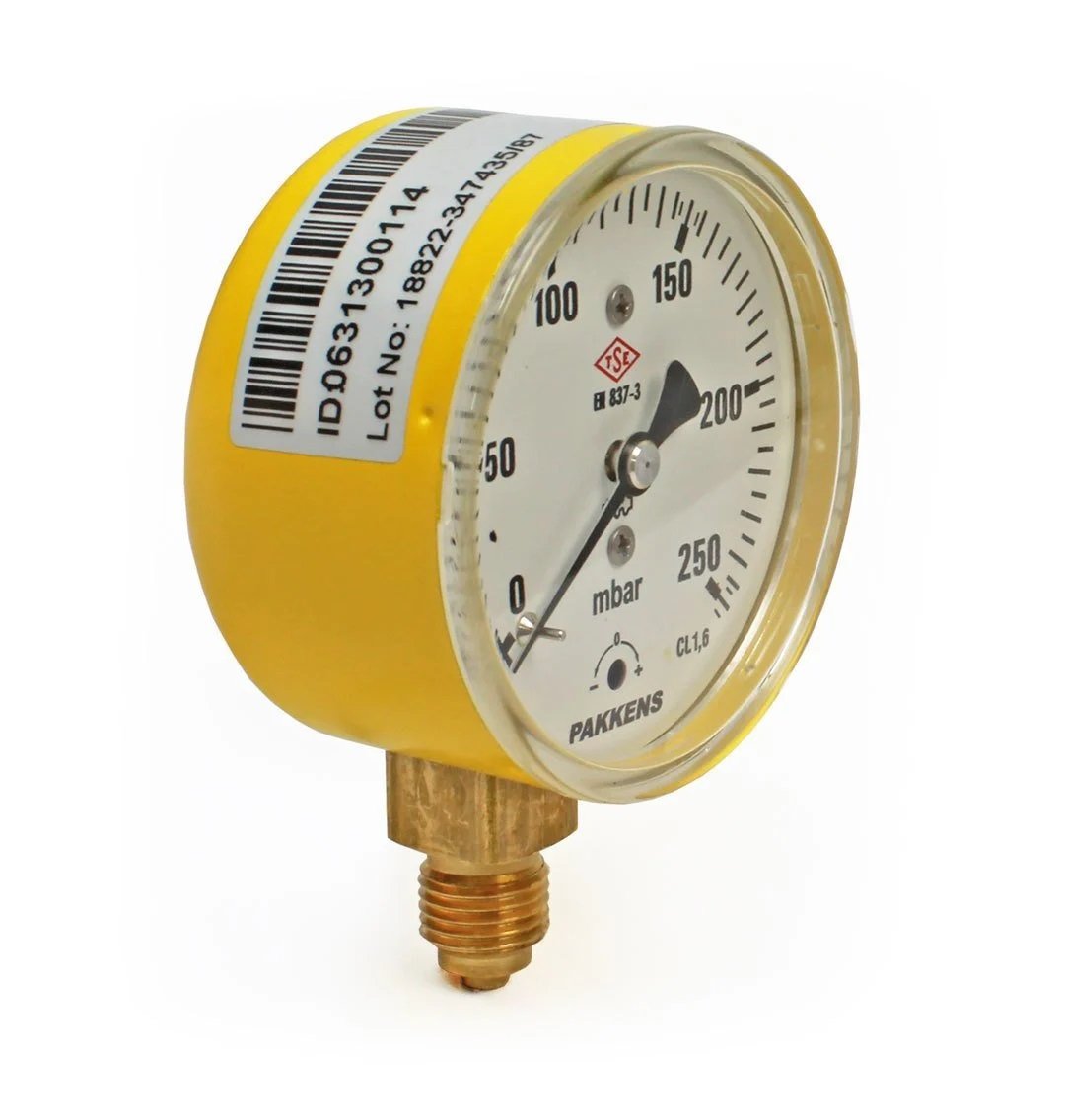 PAKKENS Bottom Connection Capsule Diaphragm Manometer Ø63